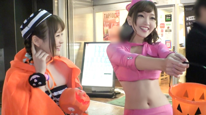 【ハイリ】ハロウィンで理性を失うスレンダー女子大生！キツキツ密着ハメで絶頂イキまくり