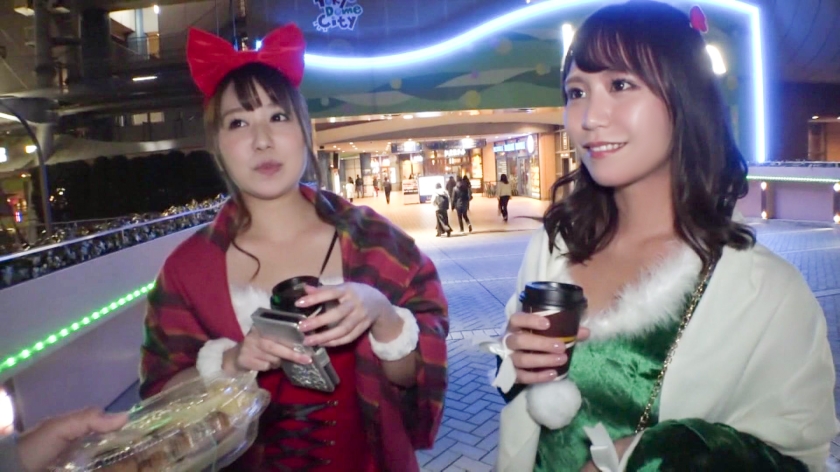 【クリスマスナンパ】サンタ美女がアルコールと巨根で壊れる！中出し限界超えの潮吹き絶頂中